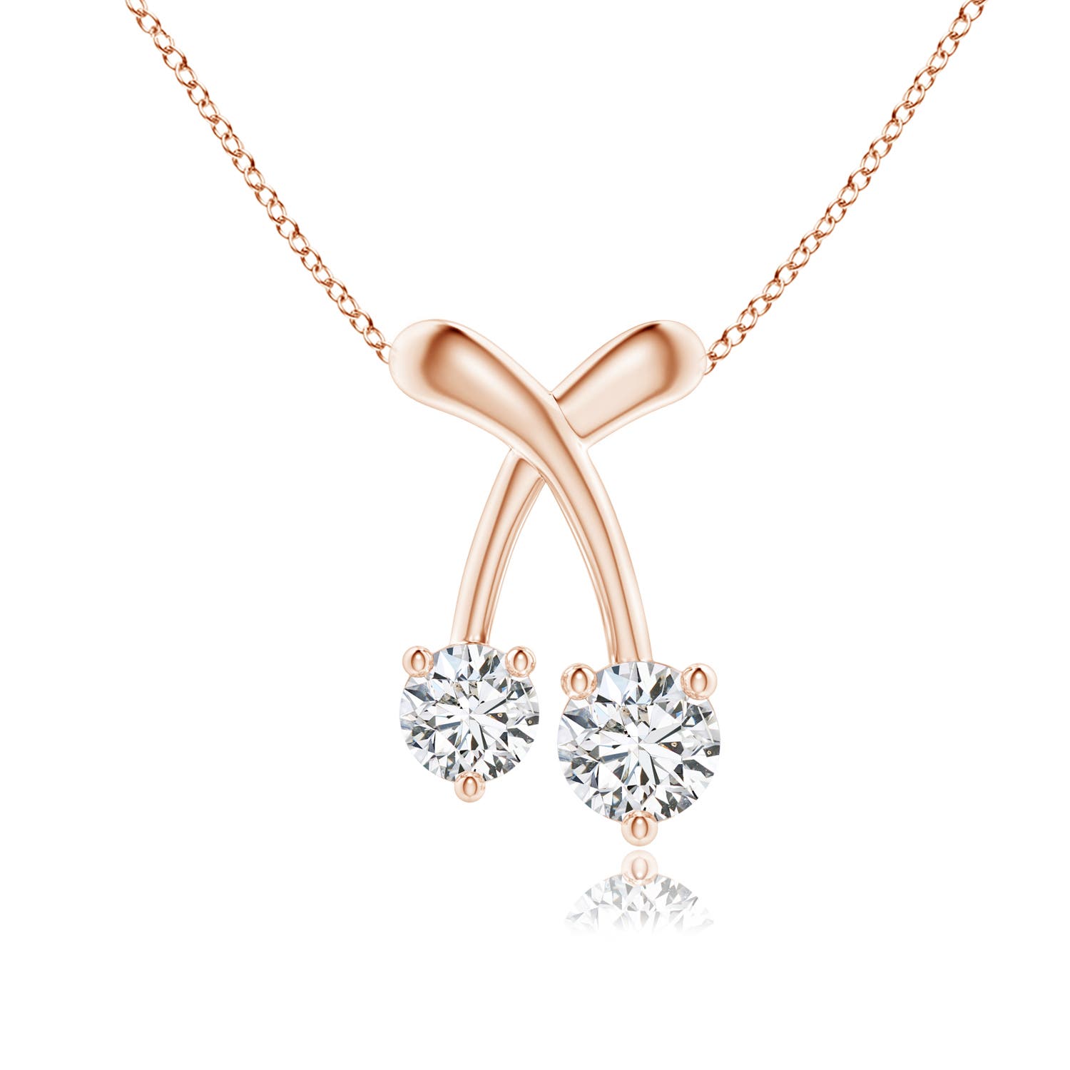 H, SI2 / 0.26 CT / 14 KT Rose Gold