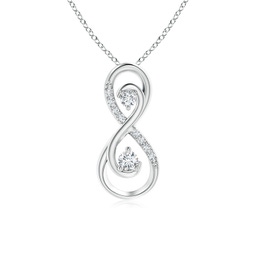 Infinity Platinum Diamond Pendants
