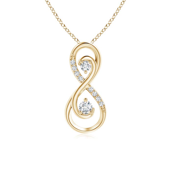 F-G, VS / 0.14 CT / 14 KT Yellow Gold