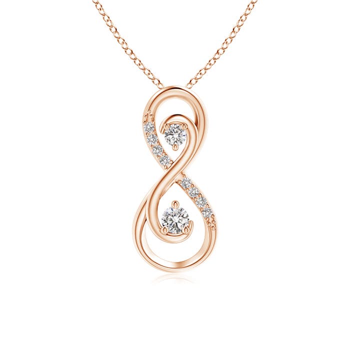 I-J, I1-I2 / 0.14 CT / 14 KT Rose Gold