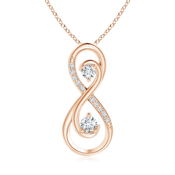 F-G, VS / 0.23 CT / 14 KT Rose Gold