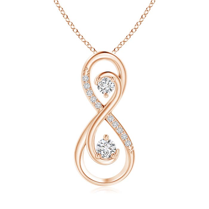 H, SI2 / 0.23 CT / 14 KT Rose Gold