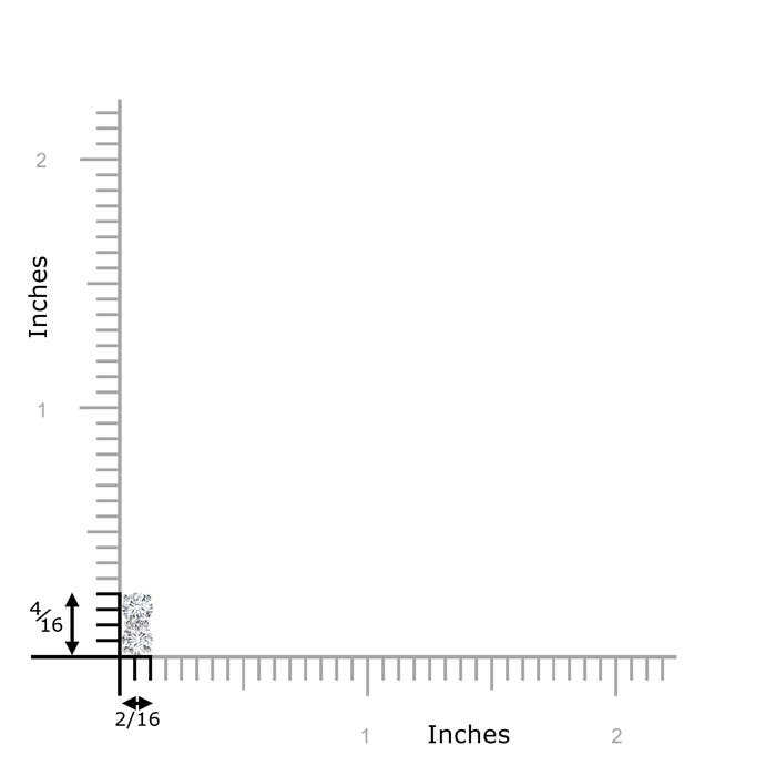 G, VS2 / 0.25 CT / 14 KT White Gold