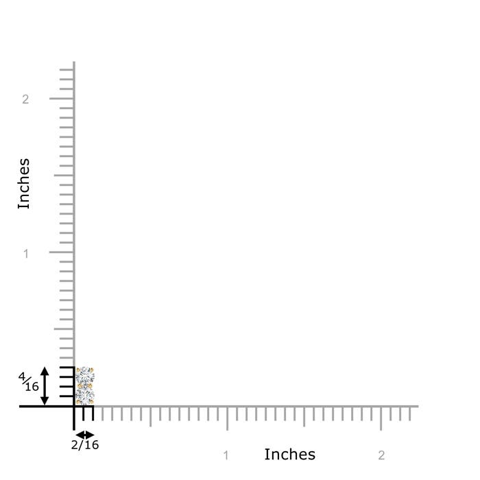 F-G, VS / 0.25 CT / 14 KT Yellow Gold