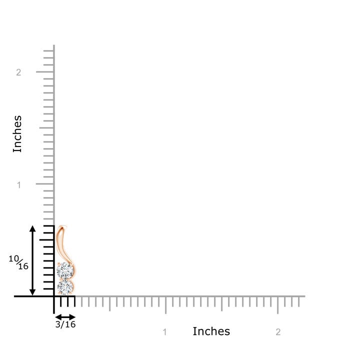 F-G, VS / 0.45 CT / 14 KT Rose Gold