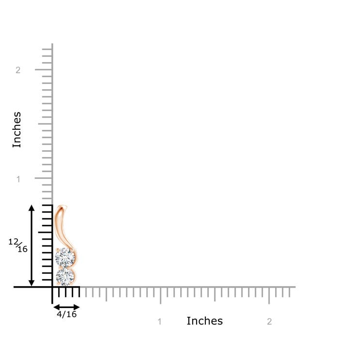 F-G, VS / 0.75 CT / 14 KT Rose Gold