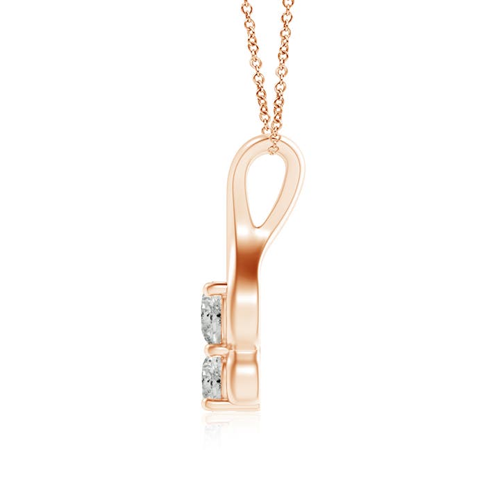 K, I3 / 0.75 CT / 14 KT Rose Gold