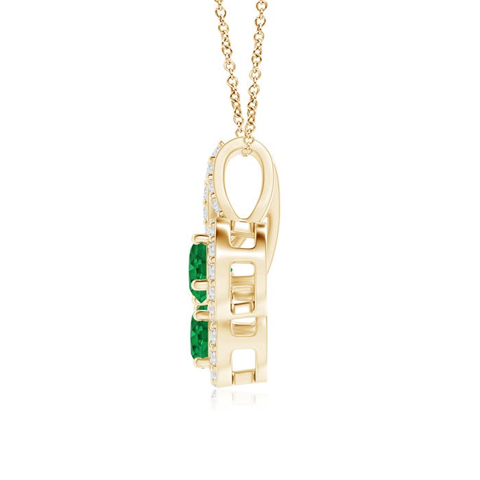 AAA - Emerald / 0.57 CT / 14 KT Yellow Gold