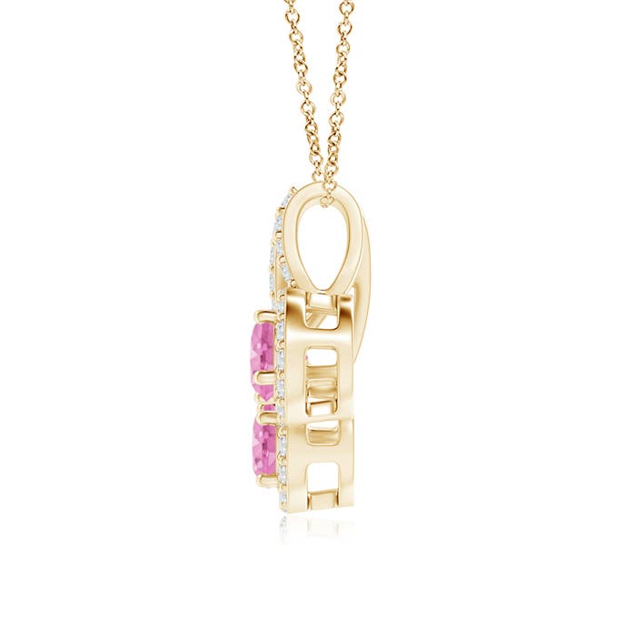 A - Pink Sapphire / 0.72 CT / 14 KT Yellow Gold