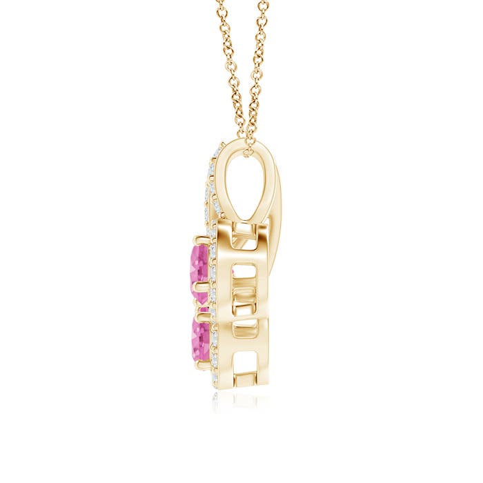 AA - Pink Sapphire / 0.72 CT / 14 KT Yellow Gold