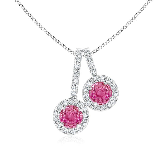 AAA - Pink Sapphire / 0.72 CT / 14 KT White Gold