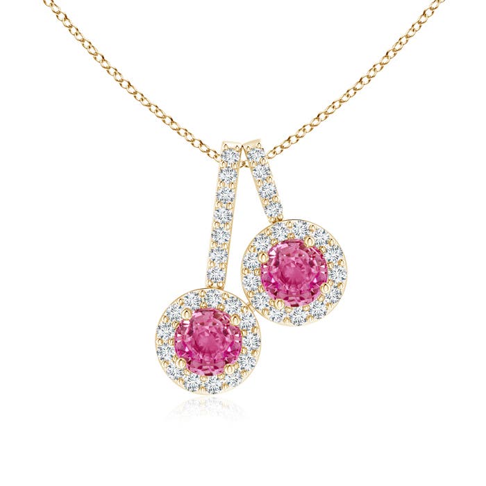 AAA - Pink Sapphire / 0.72 CT / 14 KT Yellow Gold