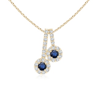 Round AA Blue Sapphire