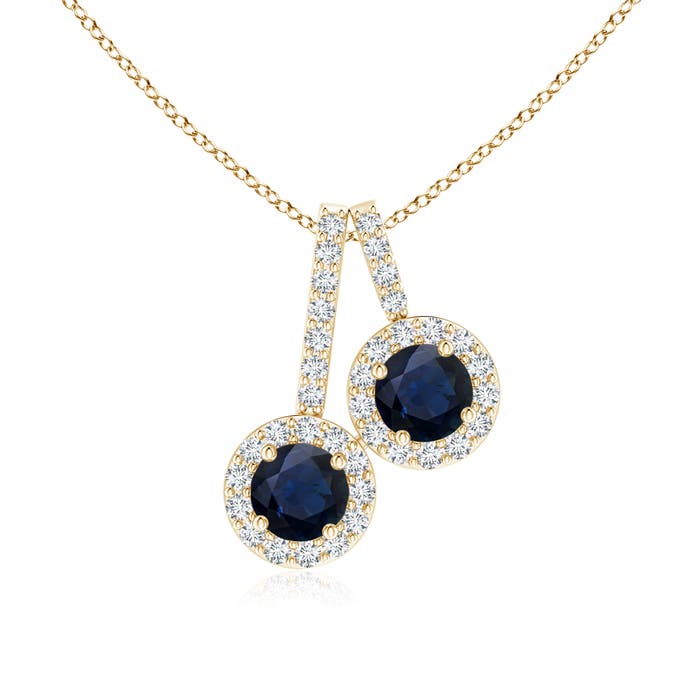 A - Blue Sapphire / 0.67 CT / 14 KT Yellow Gold