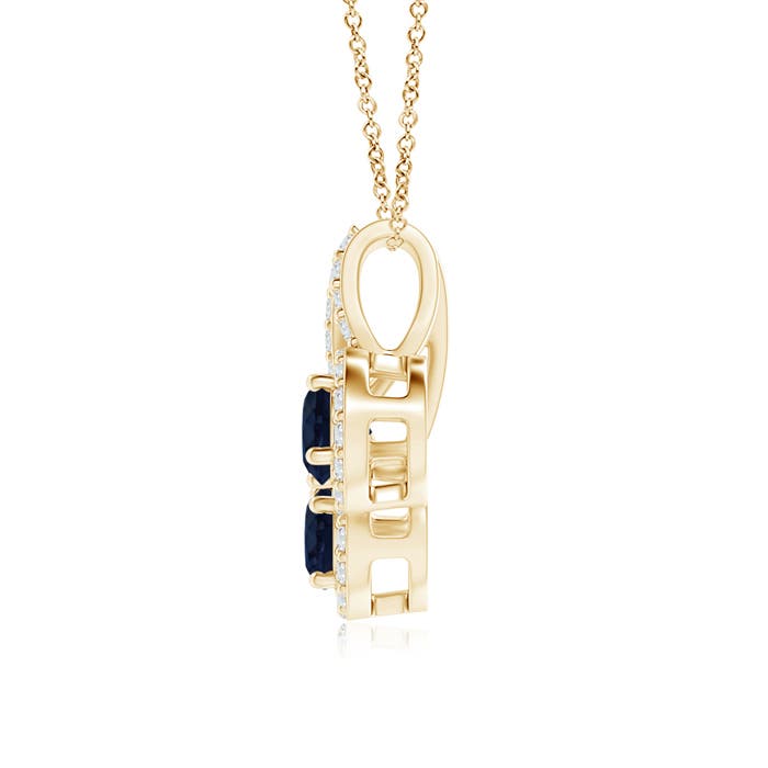 A - Blue Sapphire / 0.67 CT / 14 KT Yellow Gold