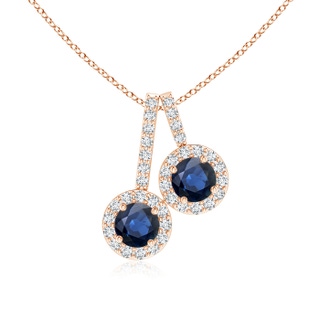 Round AA Blue Sapphire