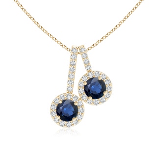 Round AA Blue Sapphire