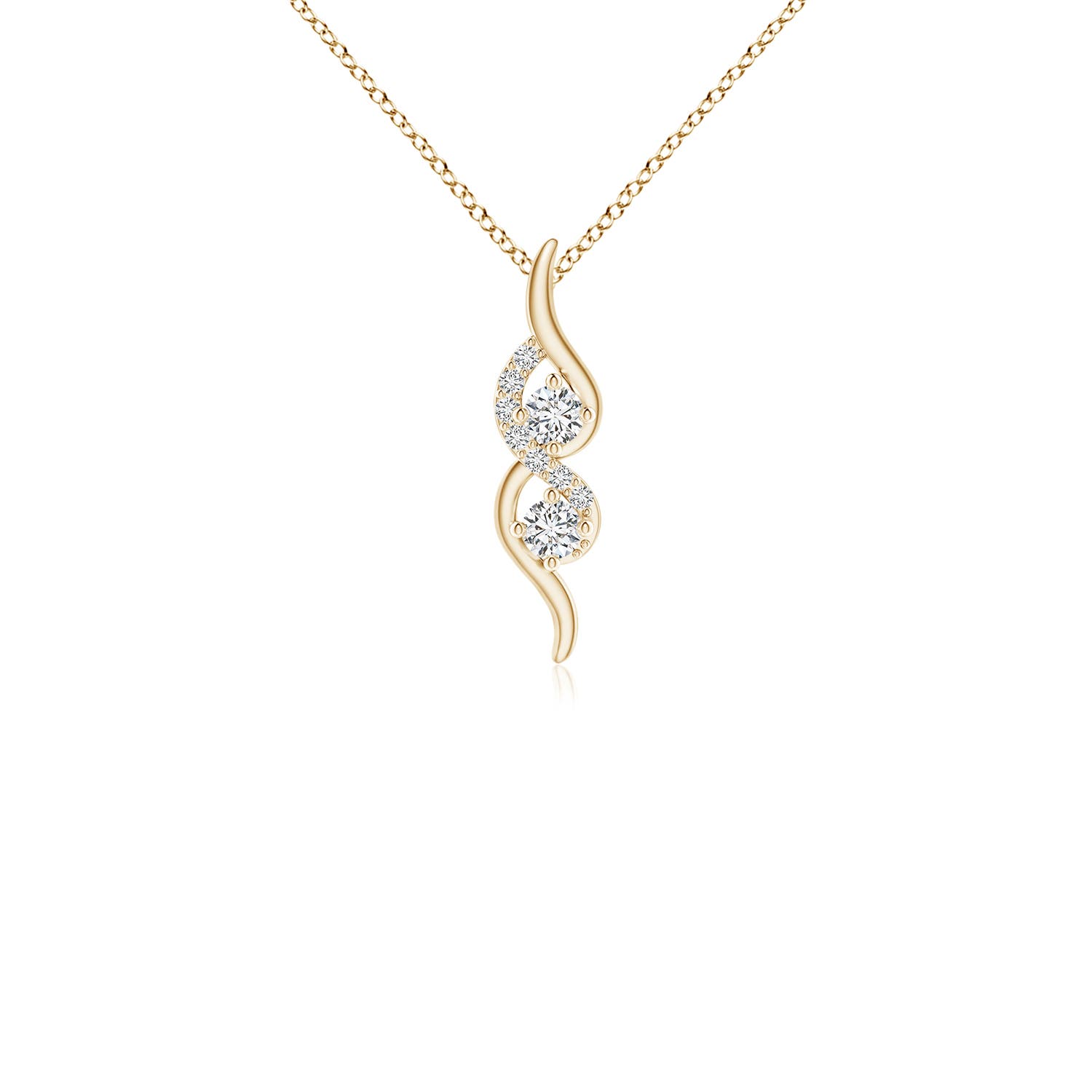 H, SI2 / 0.12 CT / 14 KT Yellow Gold