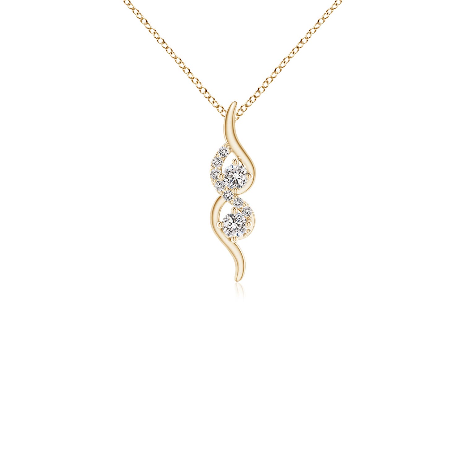 I-J, I1-I2 / 0.12 CT / 14 KT Yellow Gold