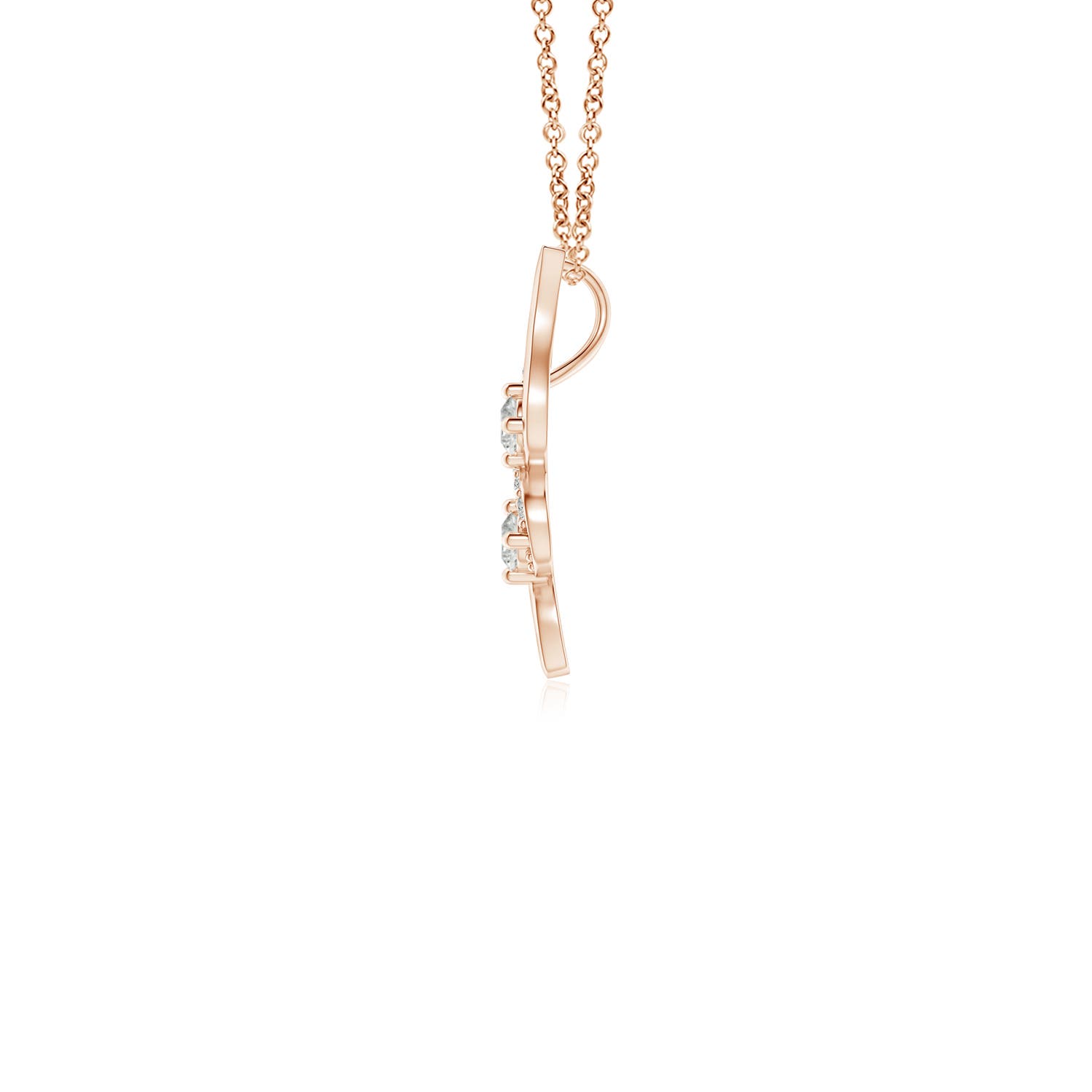 K, I3 / 0.12 CT / 14 KT Rose Gold