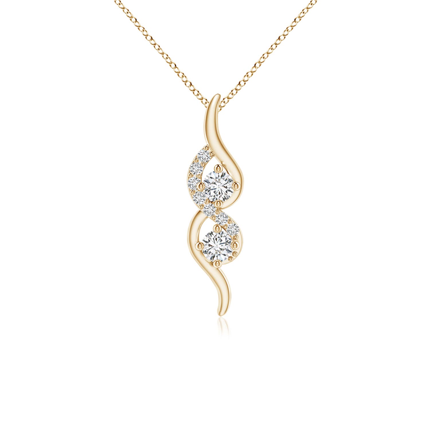 H, SI2 / 0.25 CT / 14 KT Yellow Gold