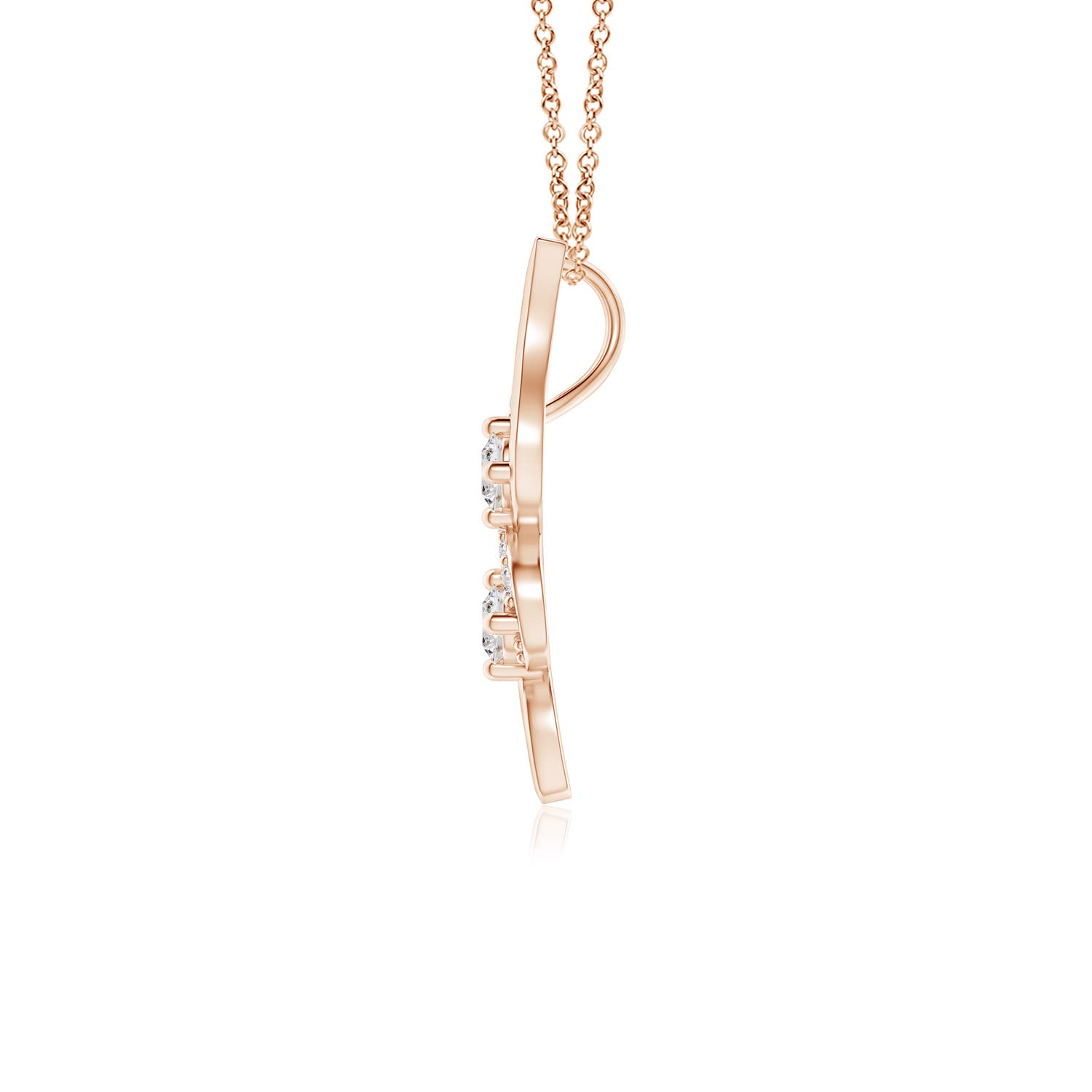 I-J, I1-I2 / 0.25 CT / 14 KT Rose Gold