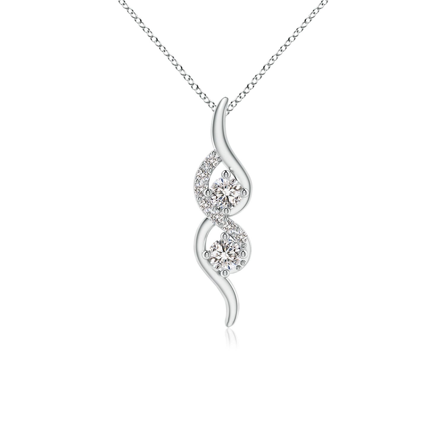 I-J, I1-I2 / 0.25 CT / 14 KT White Gold