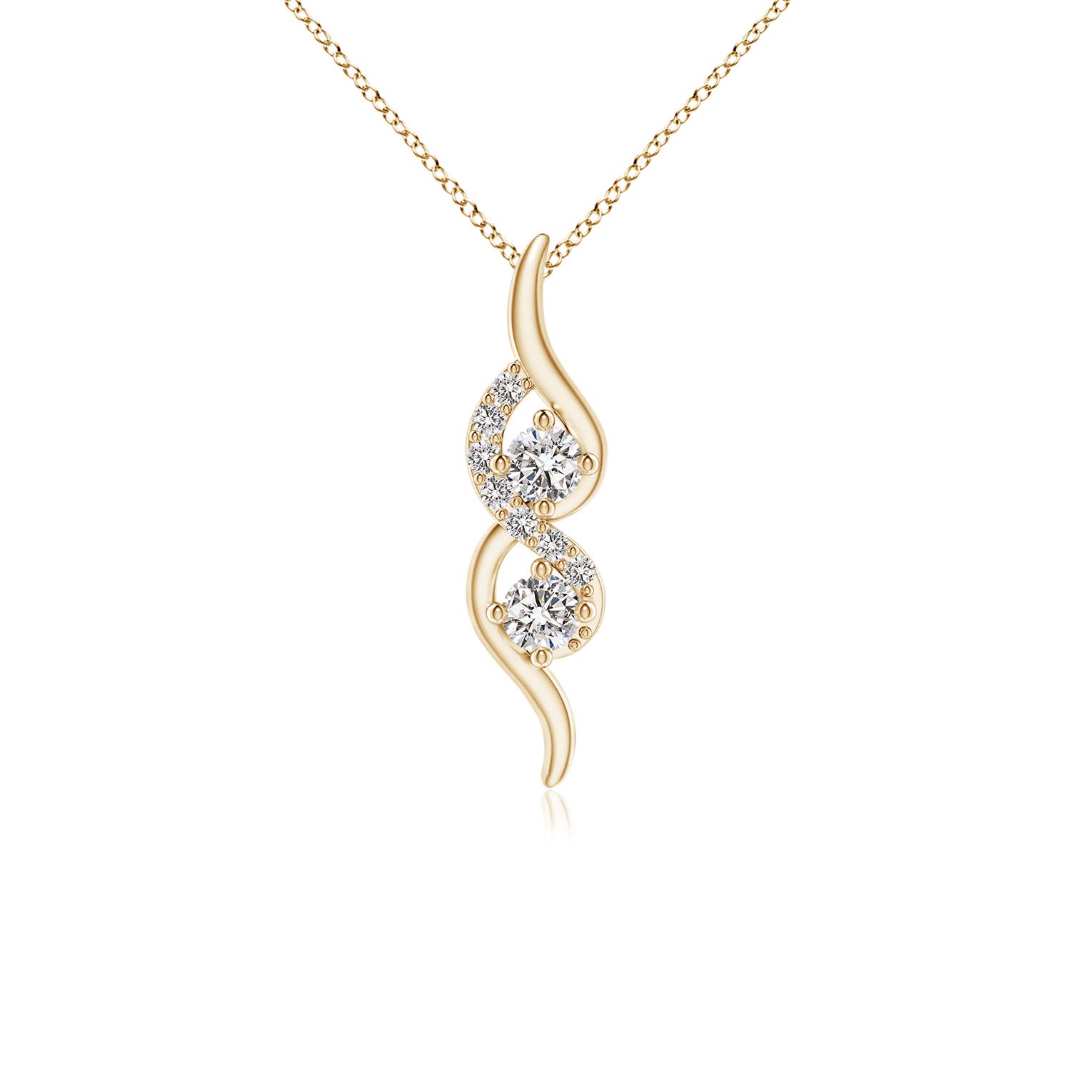 I-J, I1-I2 / 0.25 CT / 14 KT Yellow Gold