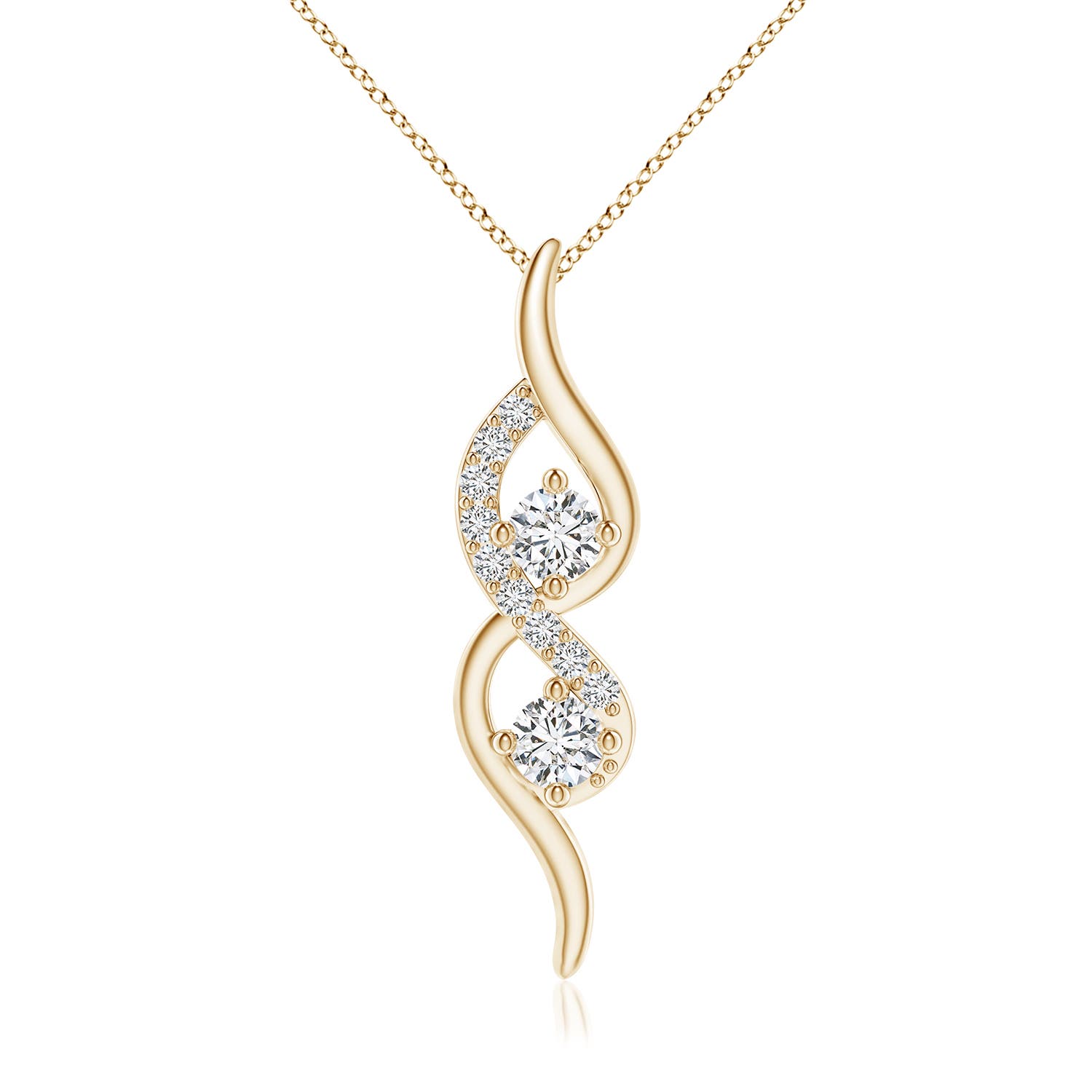 H, SI2 / 0.34 CT / 14 KT Yellow Gold