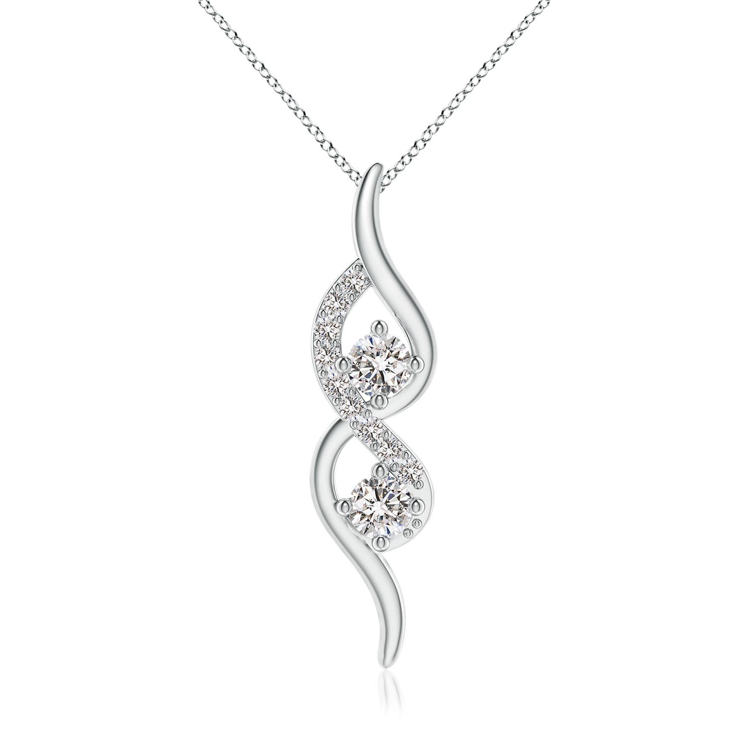 I-J, I1-I2 / 0.34 CT / 14 KT White Gold