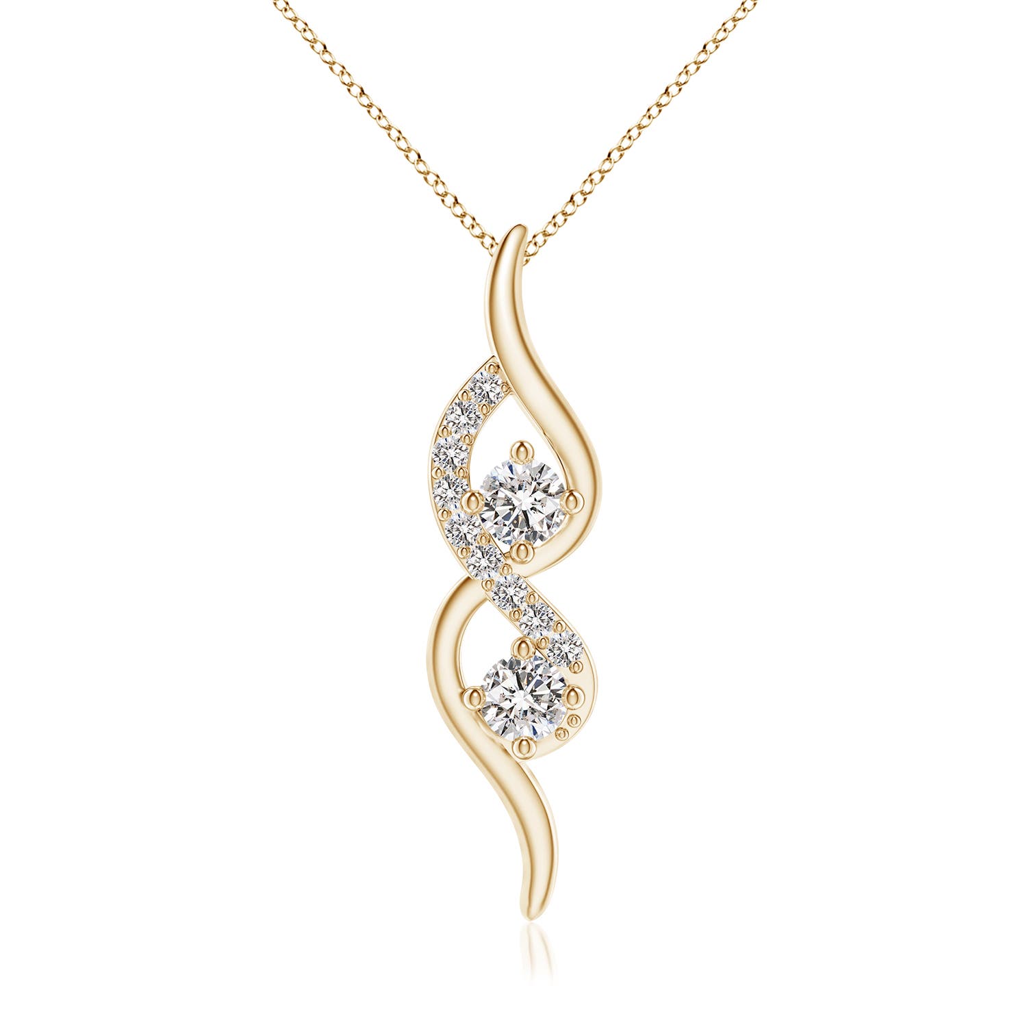 I-J, I1-I2 / 0.34 CT / 14 KT Yellow Gold