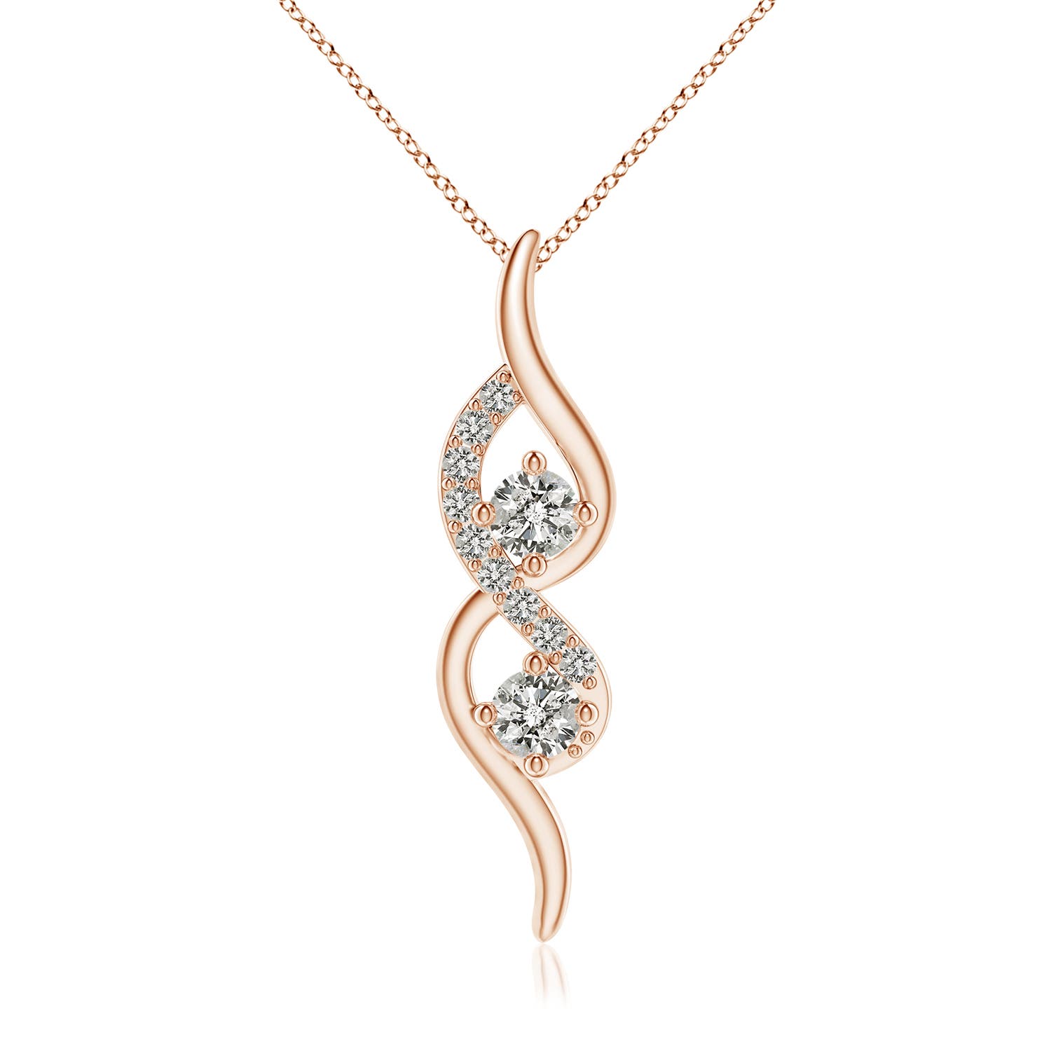 K, I3 / 0.34 CT / 14 KT Rose Gold