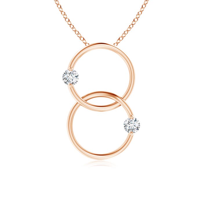 G, VS2 / 0.25 CT / 14 KT Rose Gold