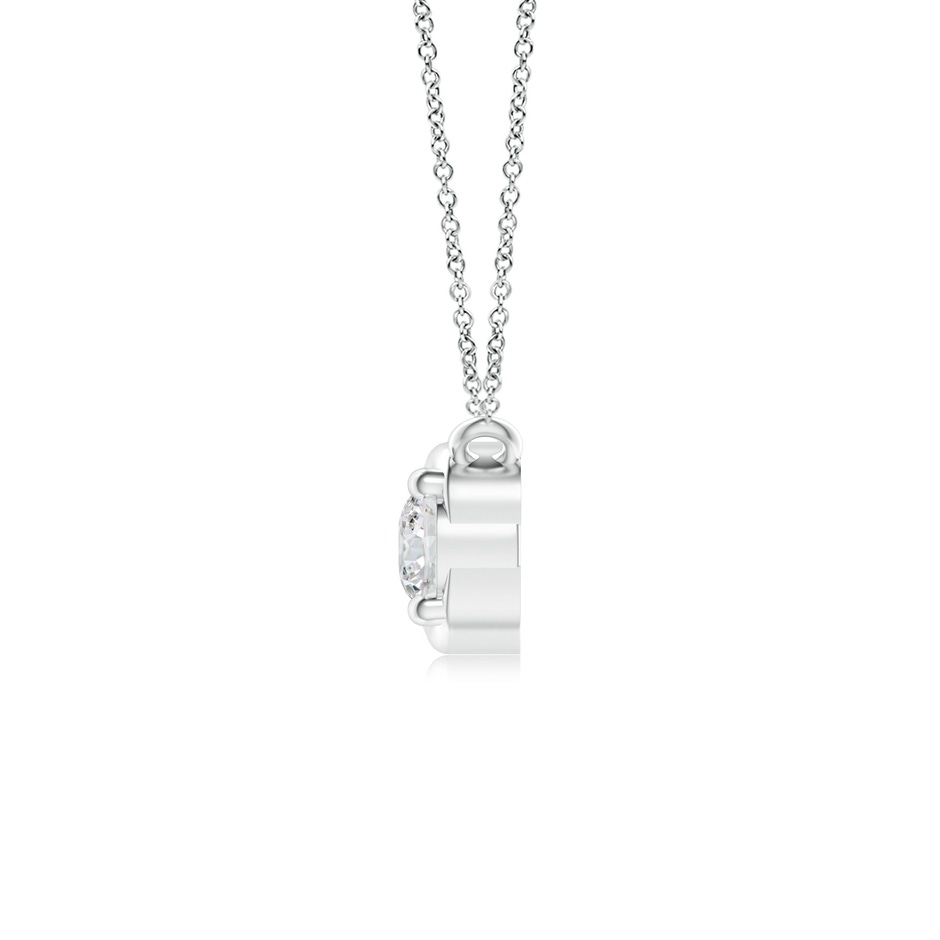 3.2mm HSI2 Double Diamond Infinity Pendant Necklace in P950 Platinum side-1