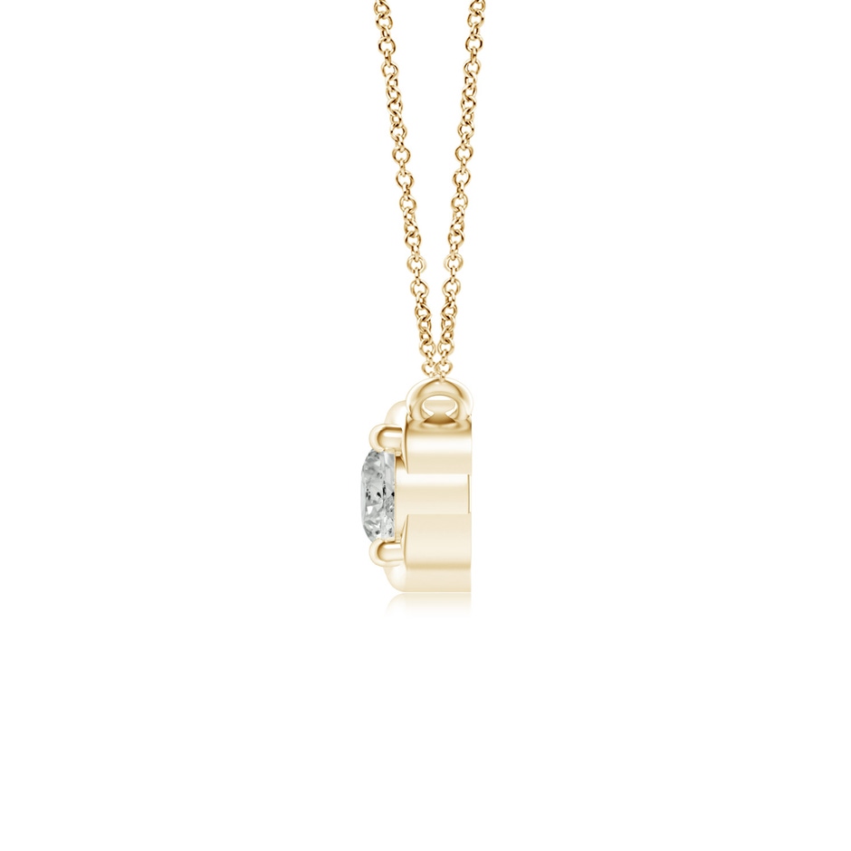 3.2mm KI3 Double Diamond Infinity Pendant Necklace in Yellow Gold side-1