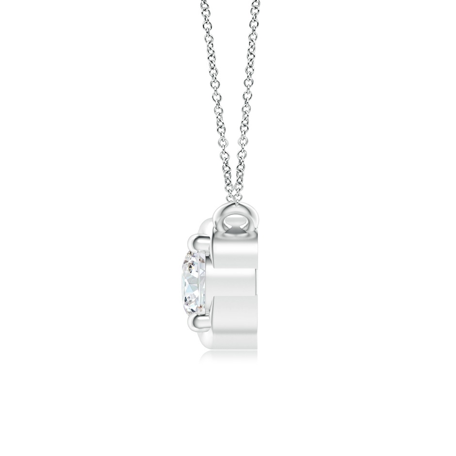 4.1mm GVS2 Double Diamond Infinity Pendant Necklace in P950 Platinum side-1