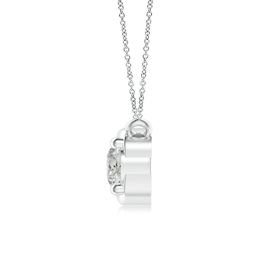 4.1mm KI3 Double Diamond Infinity Pendant Necklace in White Gold side-1