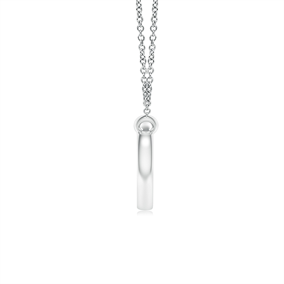 1.2mm GVS2 Diamond Clustre Heart Pendant Necklace in P950 Platinum side-1