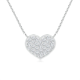Heart White Gold Diamond Necklaces and Pendants