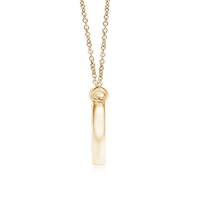 1.4mm KI3 Diamond Clustre Heart Pendant Necklace in Yellow Gold product image