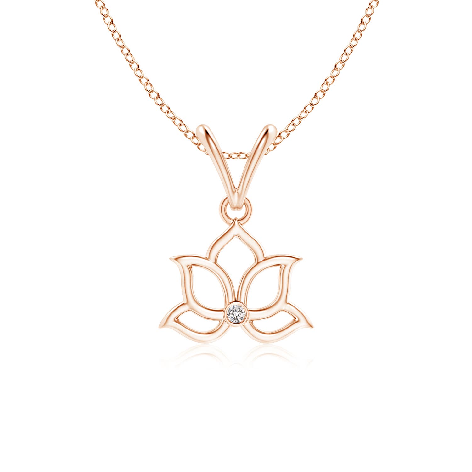 I-J, I1-I2 / 0.01 CT / 14 KT Rose Gold