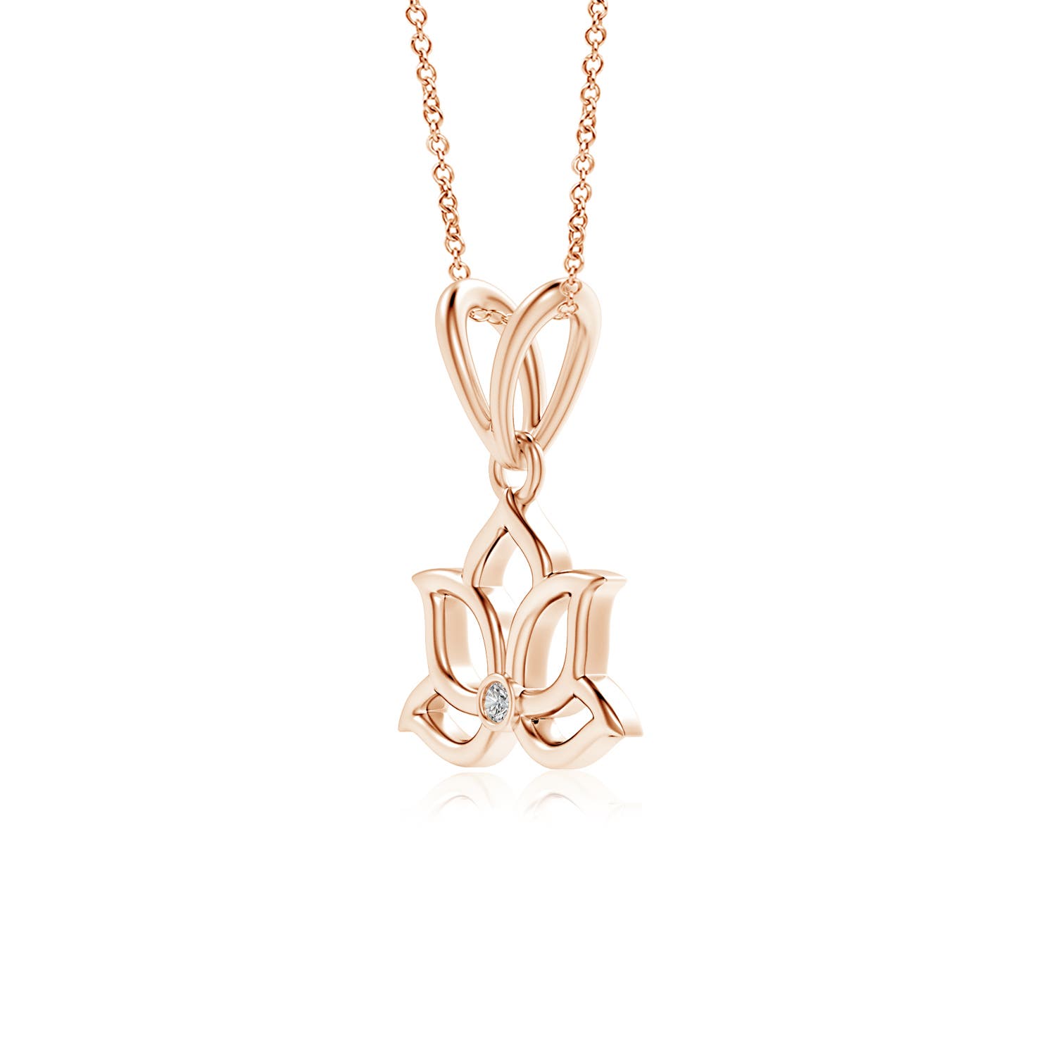 I-J, I1-I2 / 0.01 CT / 14 KT Rose Gold