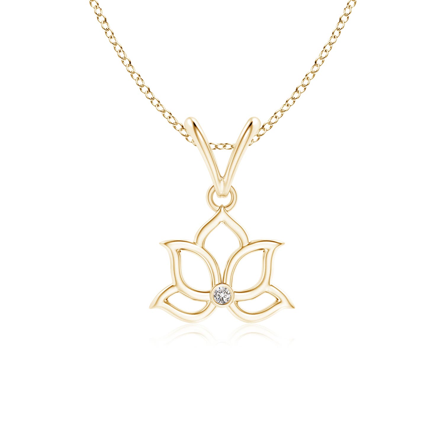 I-J, I1-I2 / 0.01 CT / 14 KT Yellow Gold