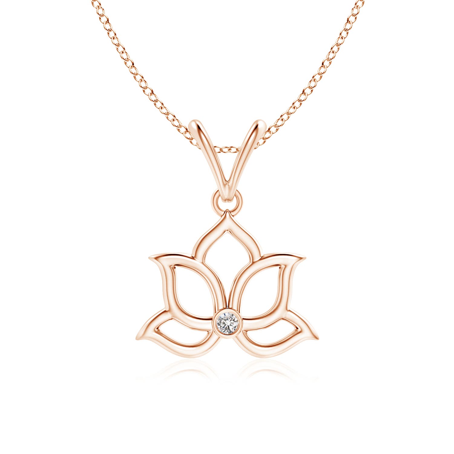 I-J, I1-I2 / 0.02 CT / 14 KT Rose Gold