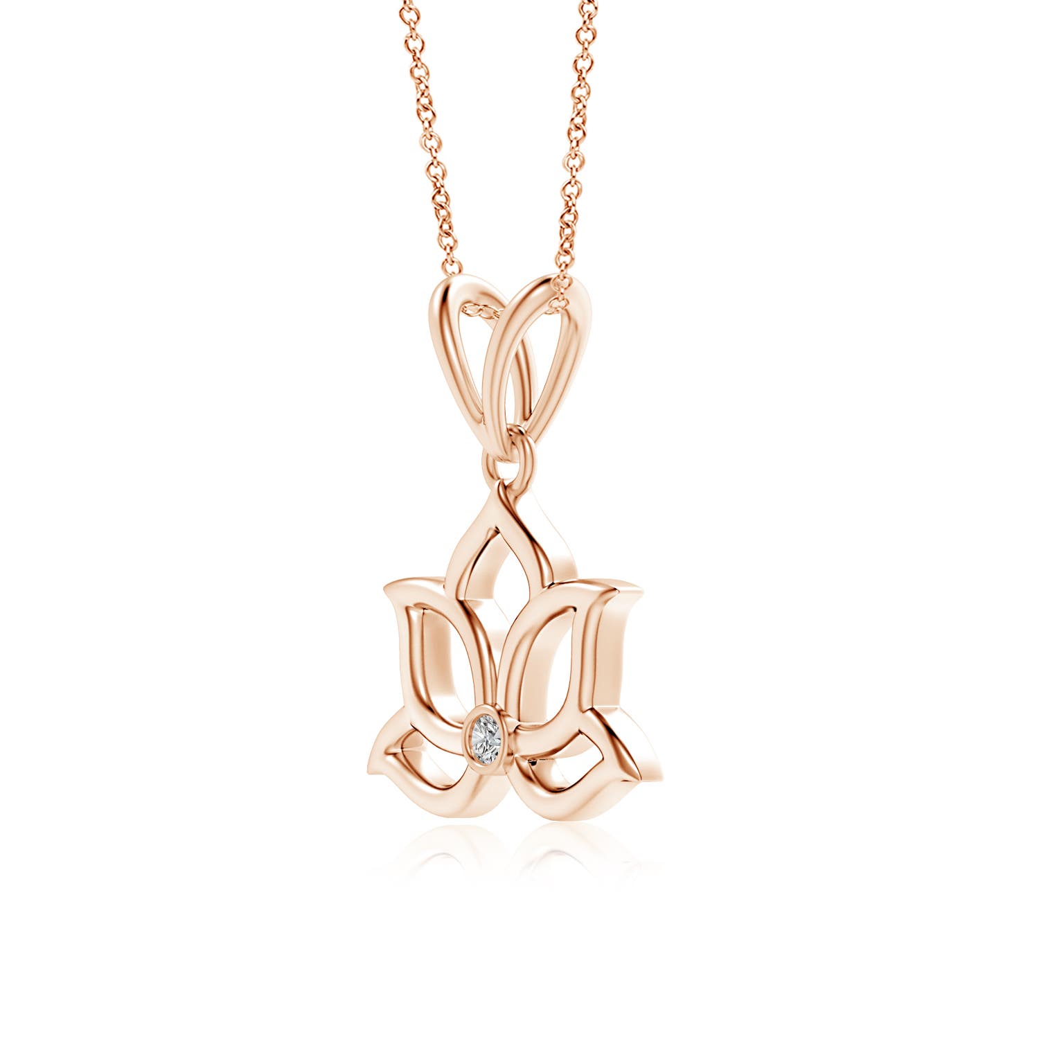 I-J, I1-I2 / 0.02 CT / 14 KT Rose Gold