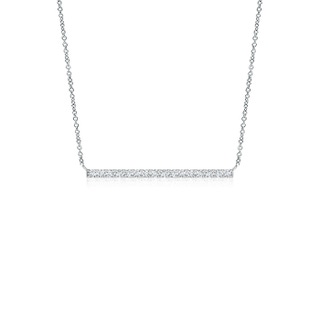 1.3mm GVS2 Contemporary Diamond Bar Necklace in P950 Platinum