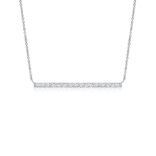 1.6mm GVS2 Contemporary Diamond Bar Necklace in P950 Platinum