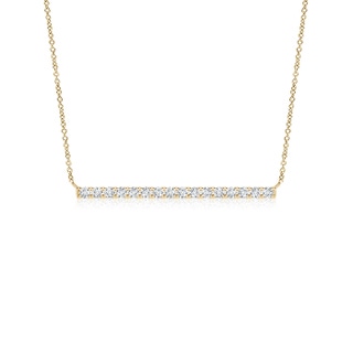 1.6mm GVS2 Contemporary Diamond Bar Necklace in Yellow Gold