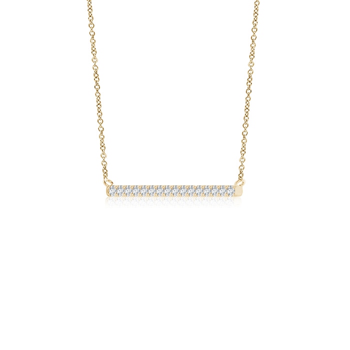 1.6mm GVS2 Contemporary Diamond Bar Necklace in Yellow Gold product image