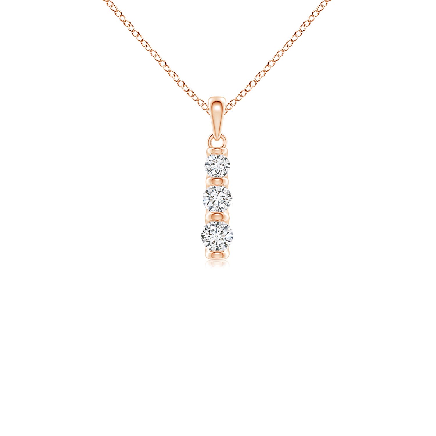 H, SI2 / 0.41 CT / 14 KT Rose Gold